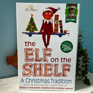 NIB Boy/Male Elf on the Shelf Box Book Set Toy
